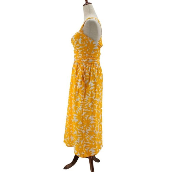 NWT Anthropologie Whit Two Petite Helenium Cut Out Midi Floral Dress Womens 2P - Picture 6 of 12